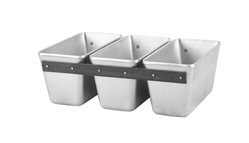 Форма для выпечки хлеба Л-10 3-х секционная 325х215х105 мм