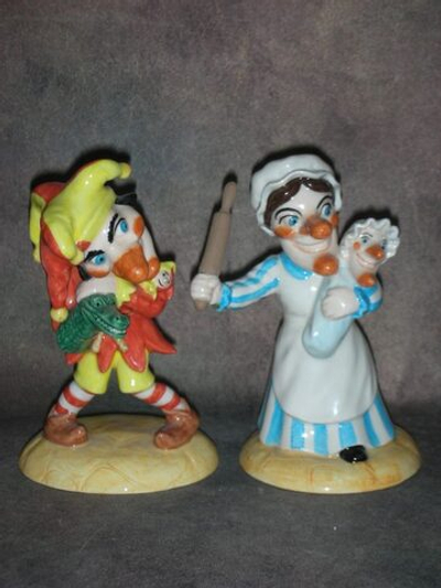 Статуэтка. Фарфор. Клоун Панч и Джуди. Royal Doulton. Англия