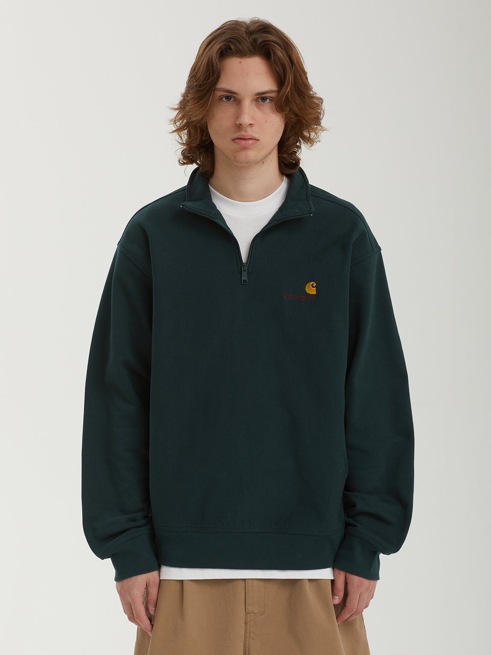 Мужская Толстовка Half Zip American Script