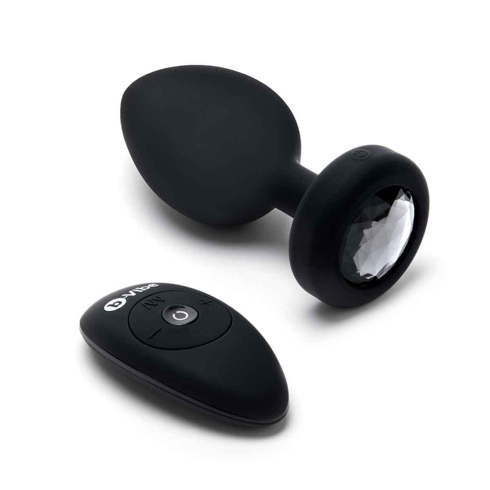 b-Vibe Vibrating Jewel Plug XXL - Анальная вибропробка