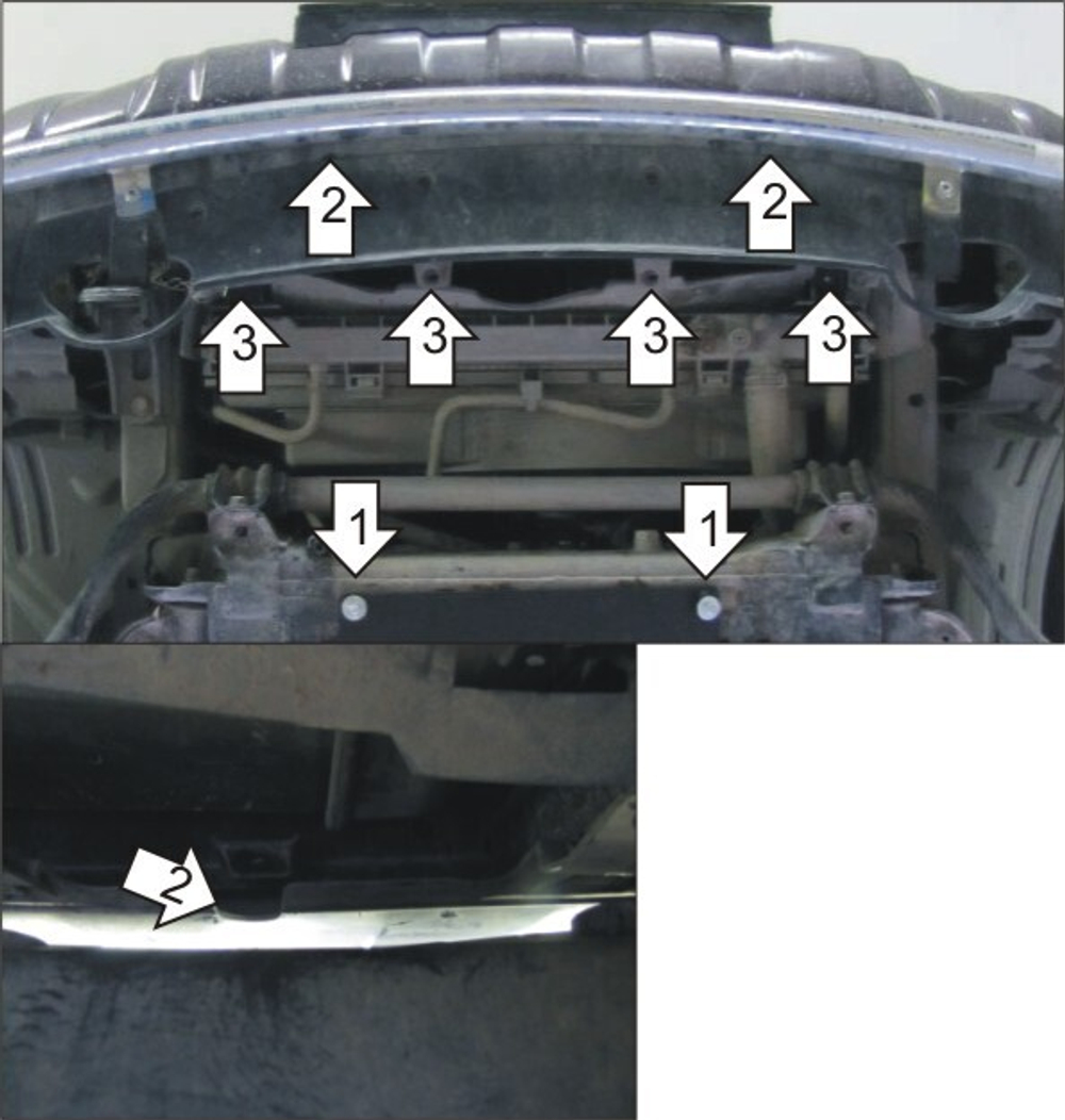 Защита Радиатора. 5 мм, Алюминий. для Nissan Pathfinder 2010-2014 MOTODOR.31411