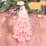 Свеча «Нежная ёлочка» 12*7 см (80 гр), (упаковка 8*8*15 см)