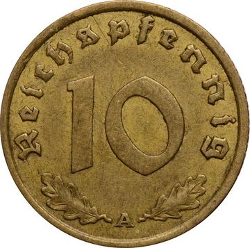 10 рейхспфеннигов 1937 Германия (Третий рейх) "A"