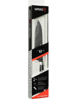 Нож кухонный Сантоку 138мм Samura Mo-V Stonewash SM-0093B
