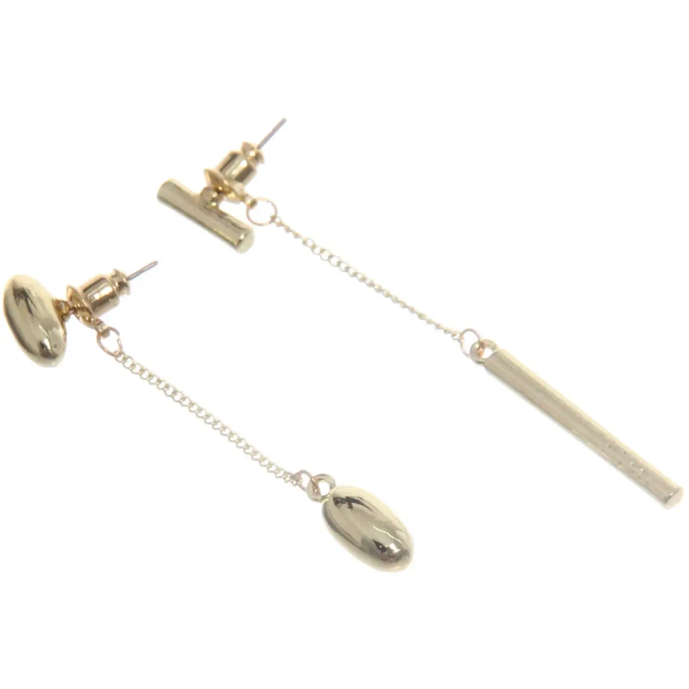 Серьги «ЭЛЛОДИ», винтаж, цвет золото и серебро, 6,4*2см