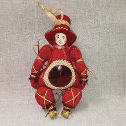 Ёлочная игрушка Гном-Самоцвет