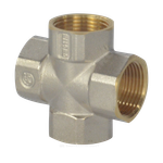 Крест латунь никель Ду 20 (3/4") ВР/ВР 9011 ГОСТ 32585-2013 Aquasfera 9011-02