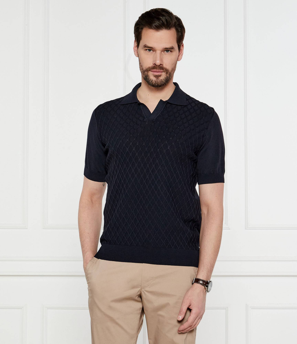 Поло Mirza Oscar Jacobson - темно-синий(67301156)