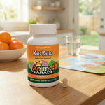 NaturesPlus, Animal Parade®, Kid Zinc®, мандарин, 90 пастилок в форме животных