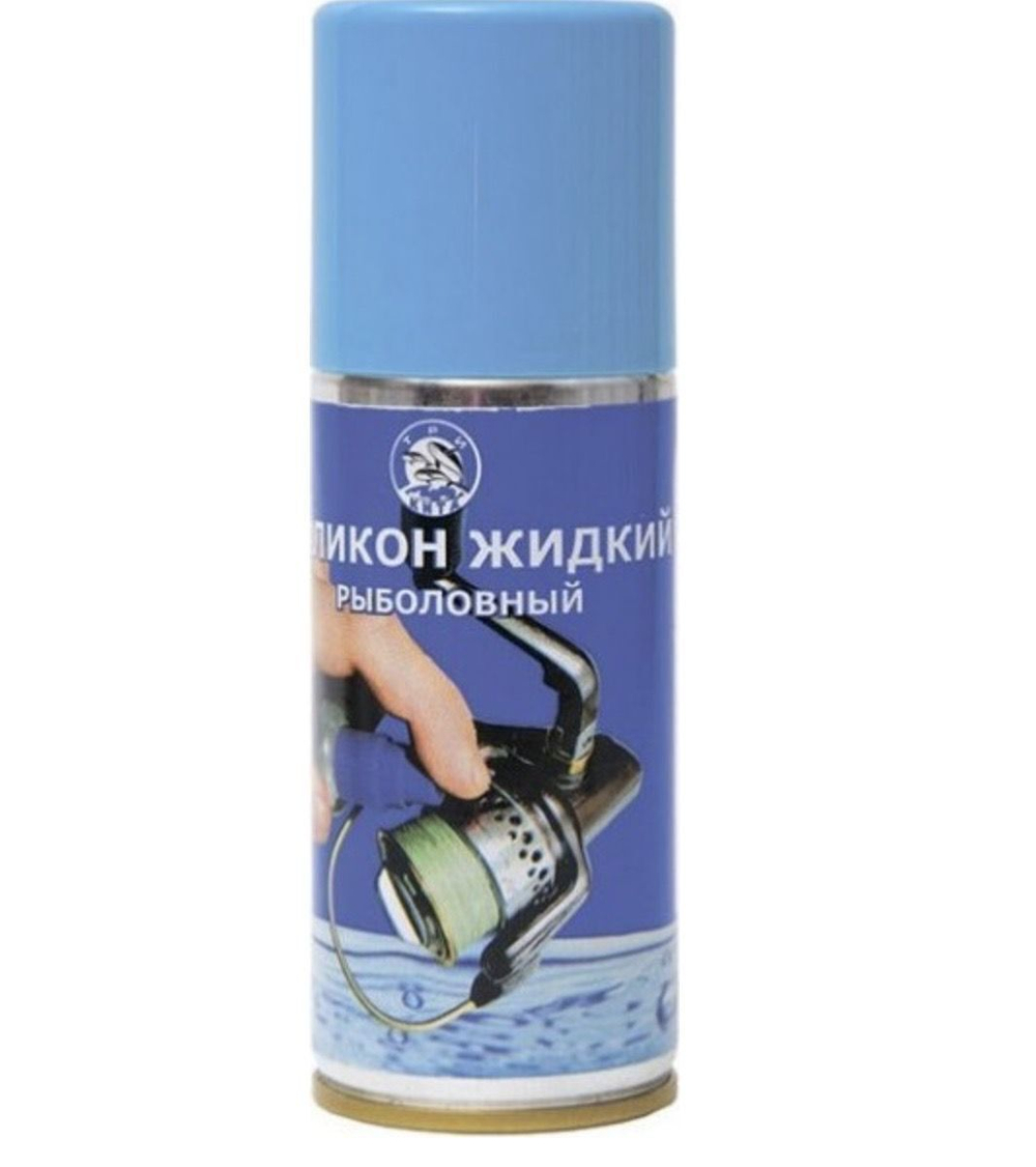 Силикон жидкий рыболовный Три Кита - спрей 140ml, для смазки катушек и защиты плетеного шнура