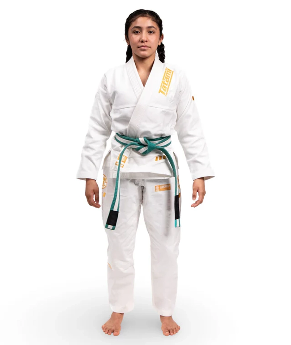 Детское кимоно Tatami PRO SERIES - WHITE & CHAMPION GOLD