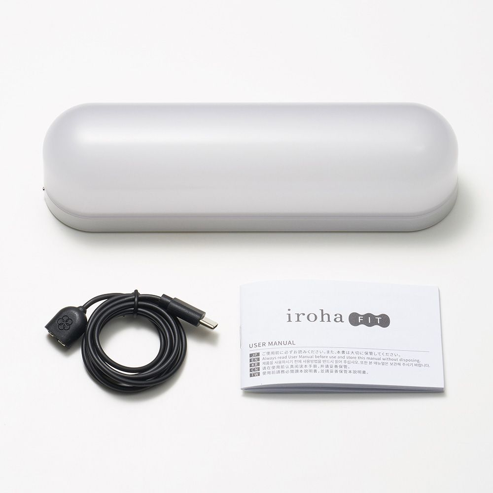 Голубой вибратор iroha Fit Minamozuki - 17,7 см.