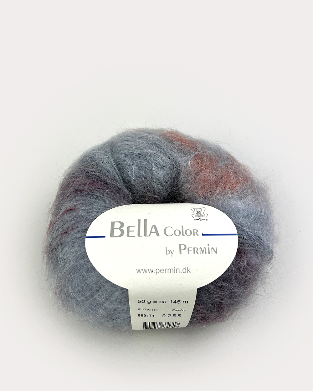 Пряжа для вязания Bella Color 883171, 75% мохер, 20% шерсть, 5% полиамид (50г 145м Дания)