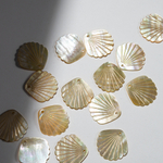 Ракушка из золотистого перламутра речных ракушек, 23мм