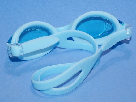 Очки для плавания Langzhisha :AF9700  (голубой)