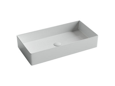 Раковина накладная прямоугольная 701x361x130, цвет белый, арт.CN6071