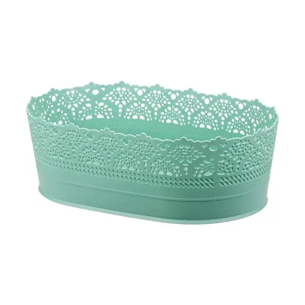 Сухарница АЖУР 28см Фисташковый