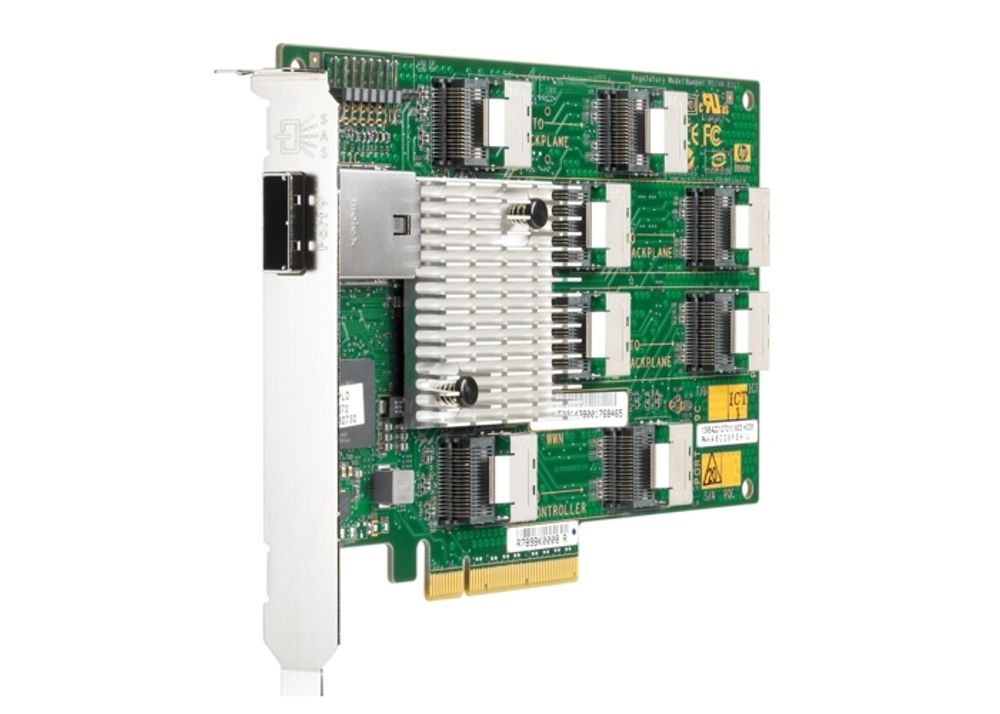 Плата расширения HPE 487738-001 HP 24 Bay 3G SAS Expander Card w/Cables