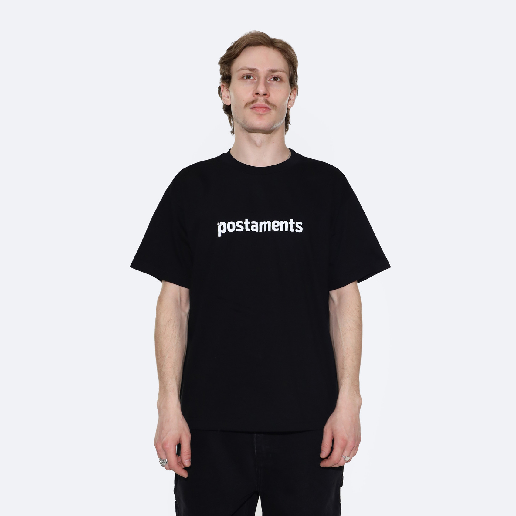 Футболка Postaments Basic Logo (black) артикул: - купить в магазине Дайс