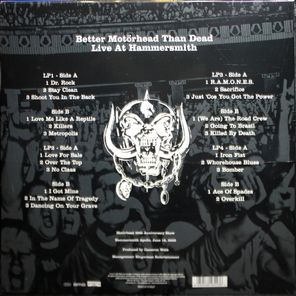Motorhead / Better Motorhead Than Dead - Live At Hammersmith (4LP)