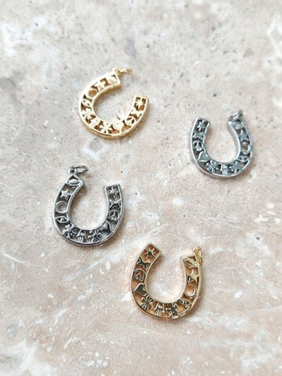 2869-з Подвеска "Подкова резная" 20*18мм, позолота