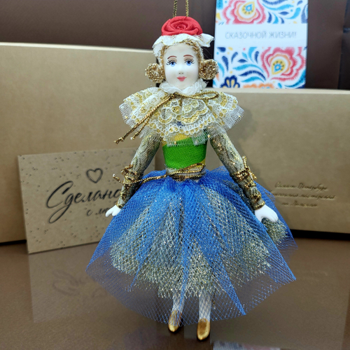 Подвесная/елочная игрушка Цирковая Балерина