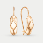 Серьги детские из розового золота 585 пробы без вставок (арт. 2206250)