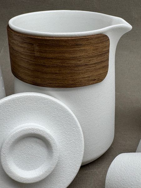 Набор Матовый белый, керамика, в чехле