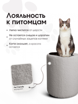 Пуф Fluffy Серый