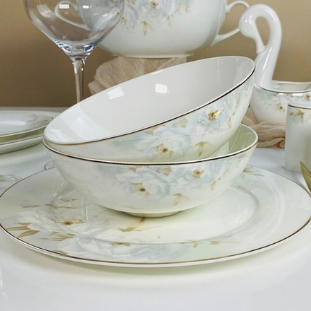 Lenardi 145-693 Набор из 6 салатников 18см ЛИЛИАН в под.уп.(х6)Костяной фарфор