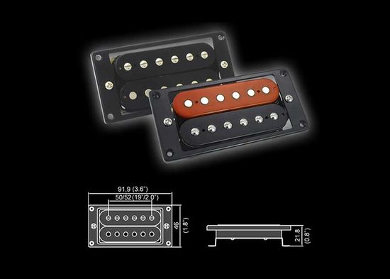 BH-23ABridge-BK Звукосниматель магнитный, хамбакер, бриджевый, черный, Belcat