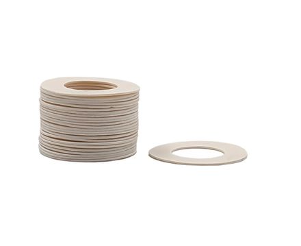 Кольцо пластиковое для турняка упаковка 25 шт. (белое, 0.8мм, н/д 35мм, в/д 19мм)