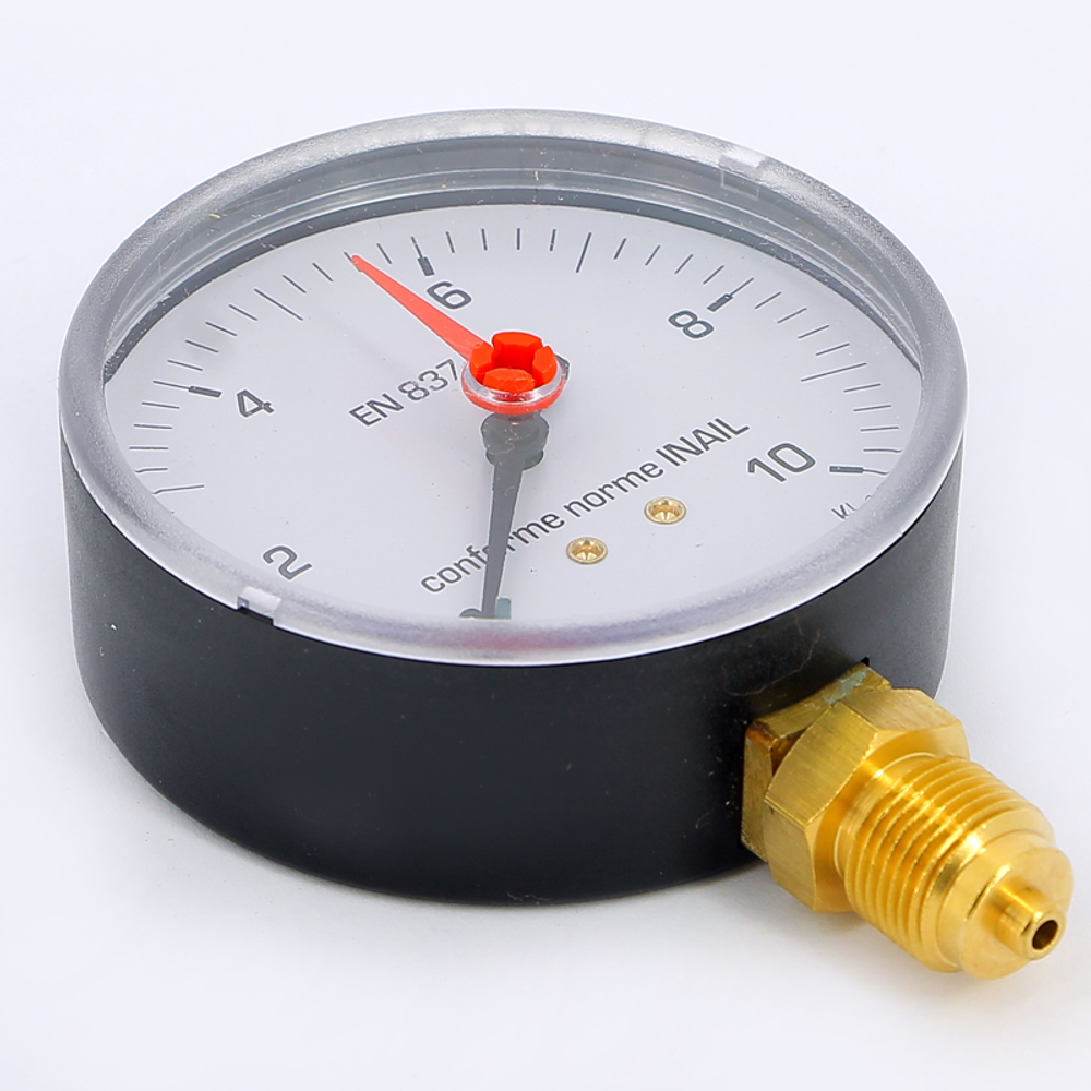 Манометр радиальный EMMETI 10 бар 3/8" D80