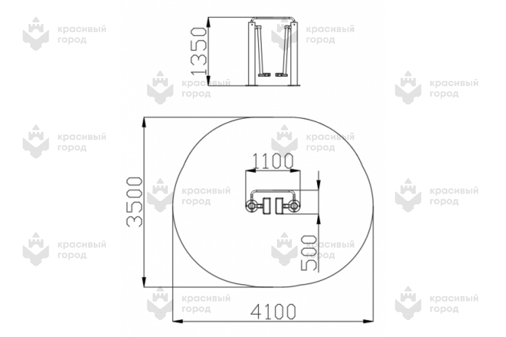 Уличный тренажер Скороход
