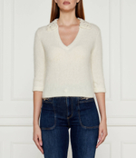 Хлопковый свитер Liu Jo - кремовый (CF4339 MS02P)