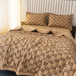 Комплект постельного белья Сатин с Одеялом 100% хлопок OB122