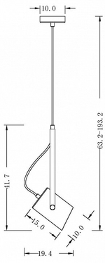 Подвесной светильник Freya Elori FR4004PL-01WB