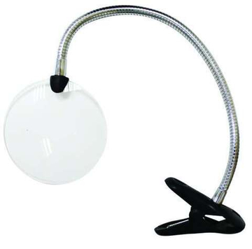 Лупа настольная с зажимом 90мм.20мм,MG 15122-2 Magnifier
