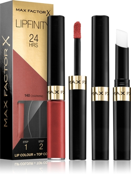 Max Factor Lipfinity Lip Colour - Помада для губ с бальзамом, стойкая. оттенок 140 Charming, 4 g