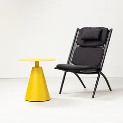 Столик кофейный Marius, Ø50х55 см, желтый