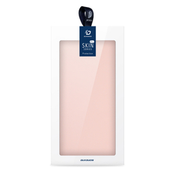Чехол книжка из PU кожи розового цвета от Dux Ducis для Samsung Galaxy A07 4G, серия Skin Pro Series Case