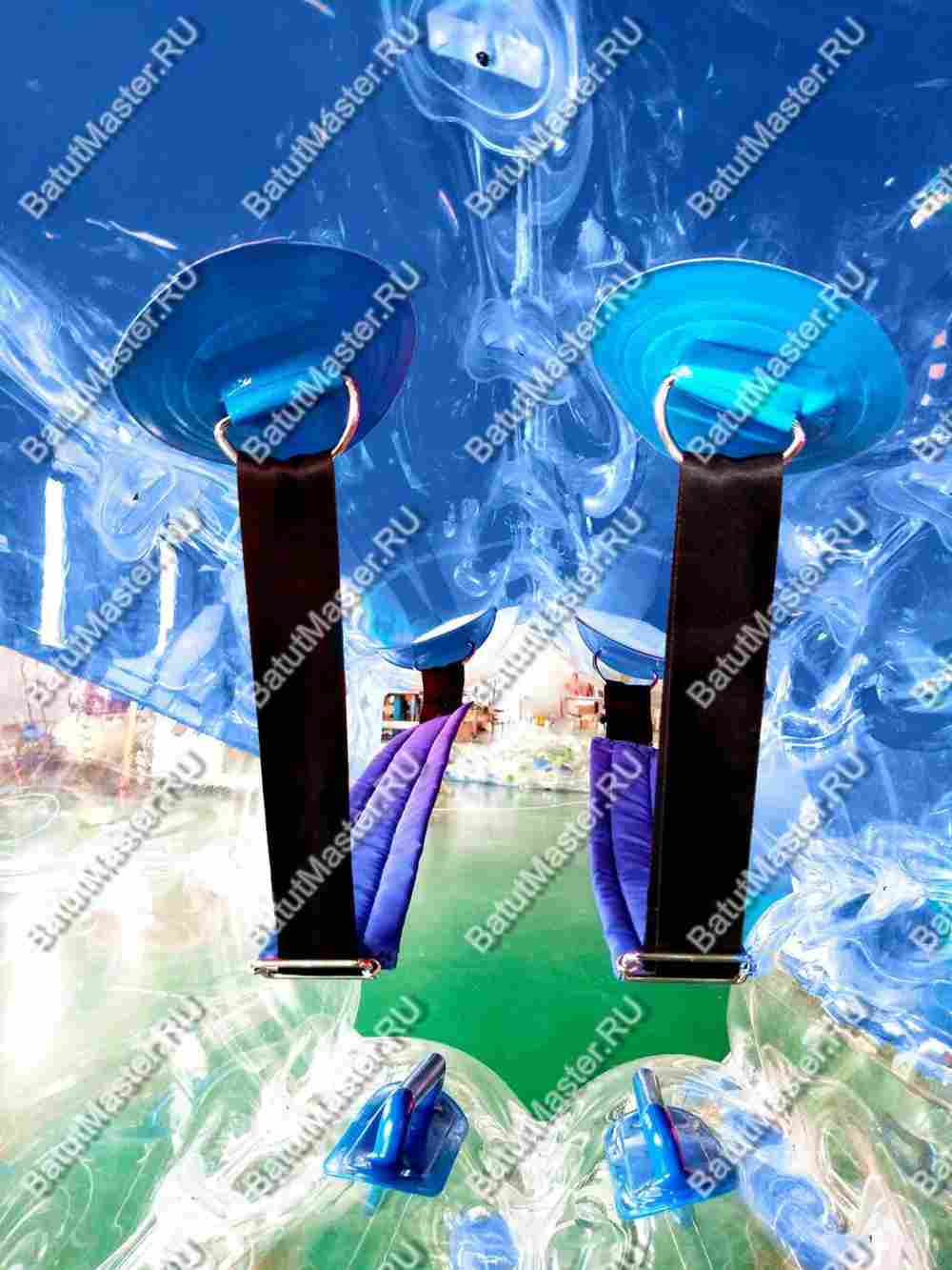 Бампербол «Прозрачно-синий» ПВХ, диаметр 1.2 м