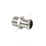 Муфта сталь нерж AISI 316L Дн 15х1/2" Ру16 пресс/НР Inoxpres RM 187102015