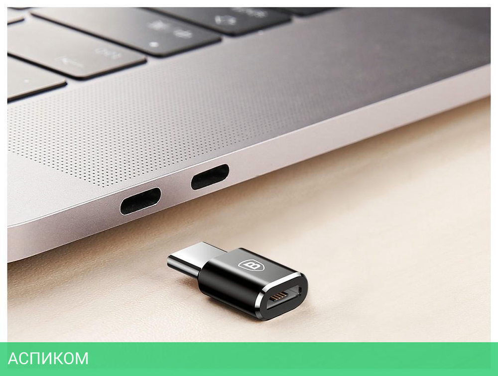 Адаптер Baseus MicroUSB/USB-C (CAMOTG-01)