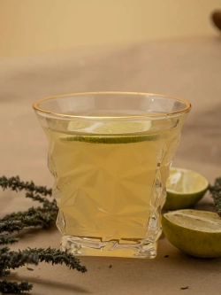 Набор бокалов кристалл, 300 мл. 6 шт. с золотой каймой