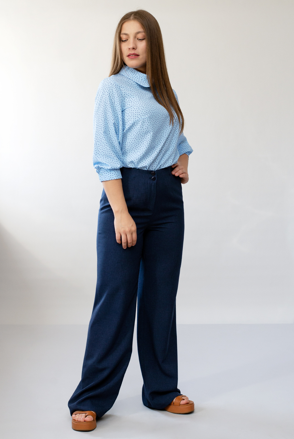 Блузка женская 3430ВП, Небесный #176Н093430ВП