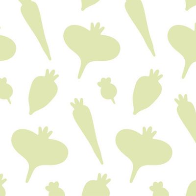Buy summer fabric Vegetables carrots beets radishes turnips light green