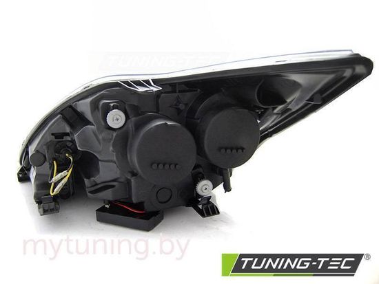 Передние фары Angel Eyes для Ford Focus II (08-11) CCFL хромированные