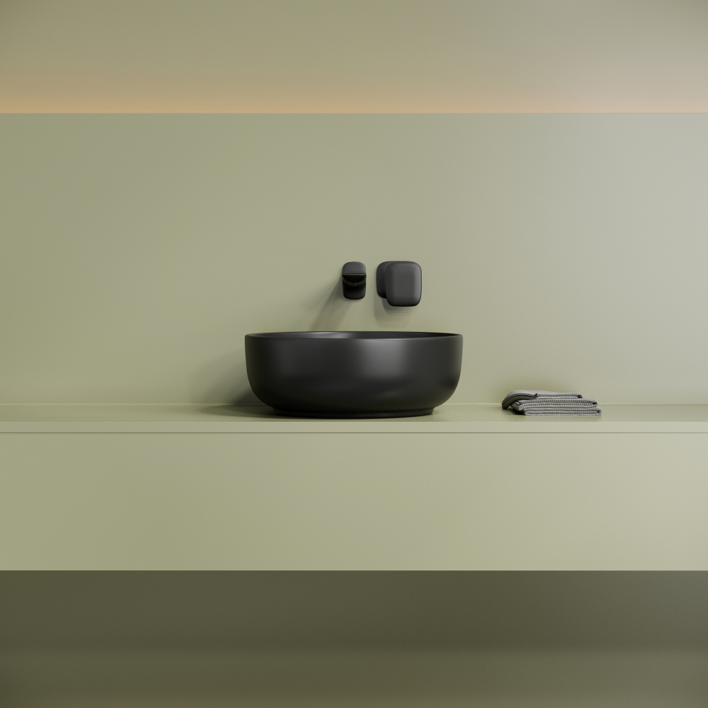 Раковина Ceramica Nova Taycan 38 см CN12003MB матовый черный