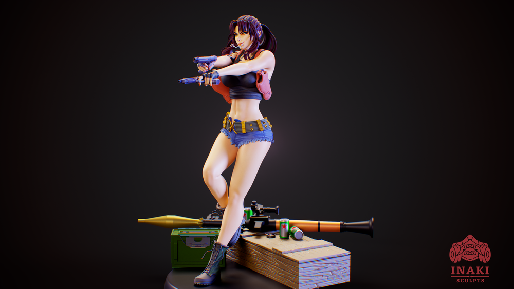 Фигурка Реви Пираты Чёрной лагуны Revy Black Lagoon Rebecca